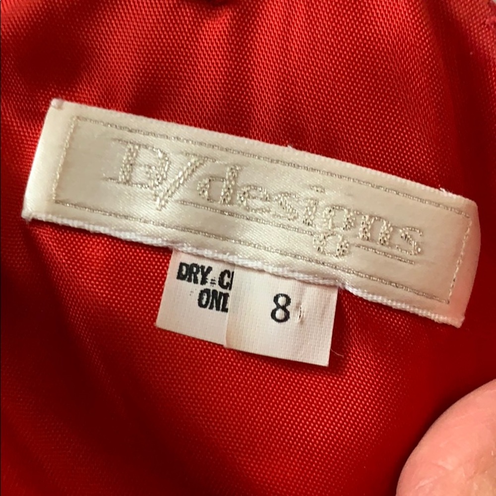 ✓ DV Designs formal long gown festival size 8 red - Picture 13 of 13